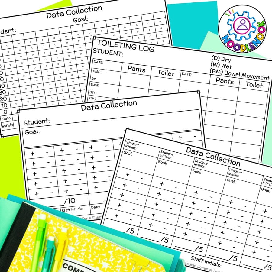 best iep data collection sheets for special ed (track goals)